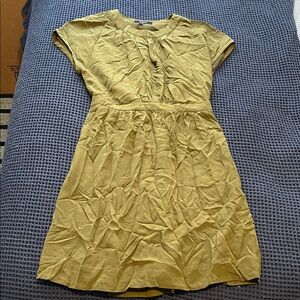 Madewell Olive Green Silk Dress